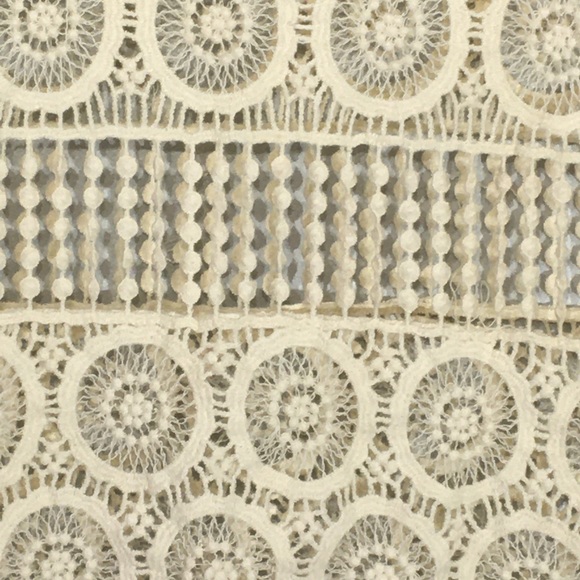 Boho Cream Crochet Tank Top Festival - Picture 5 of 14